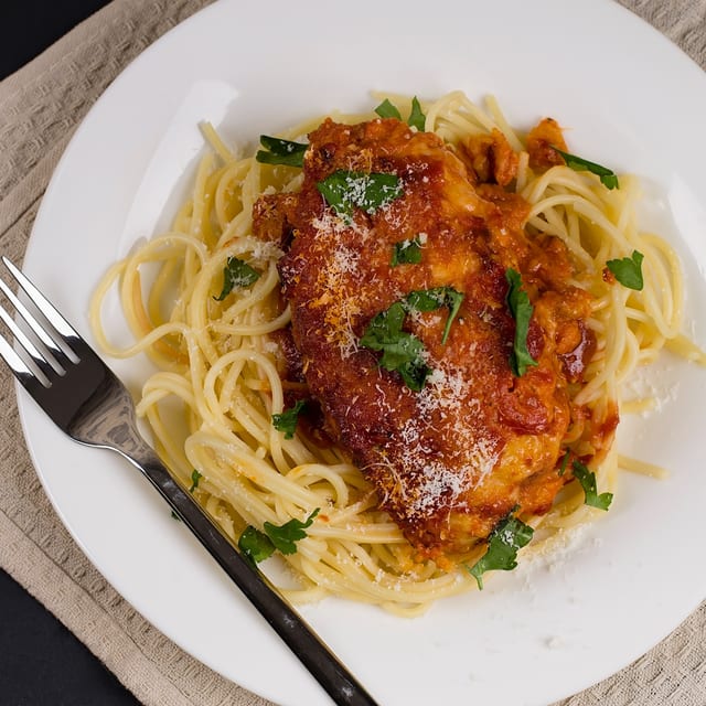 Chicken Parm Pasta.