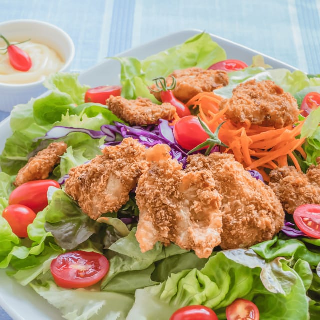 Crispy Buffalo Salad.