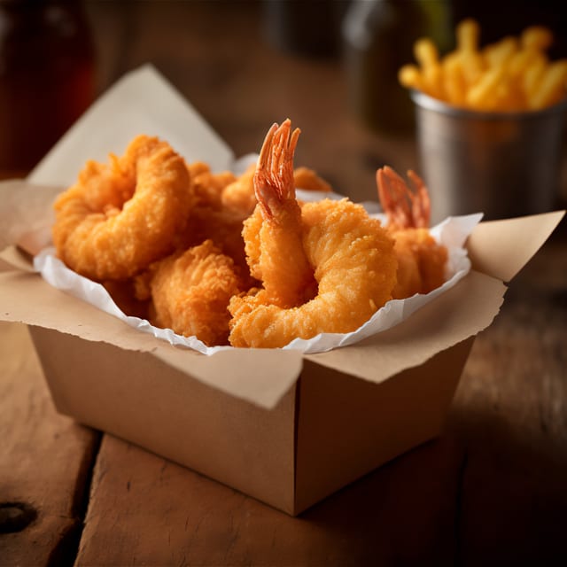 Shrimp in a Basket.