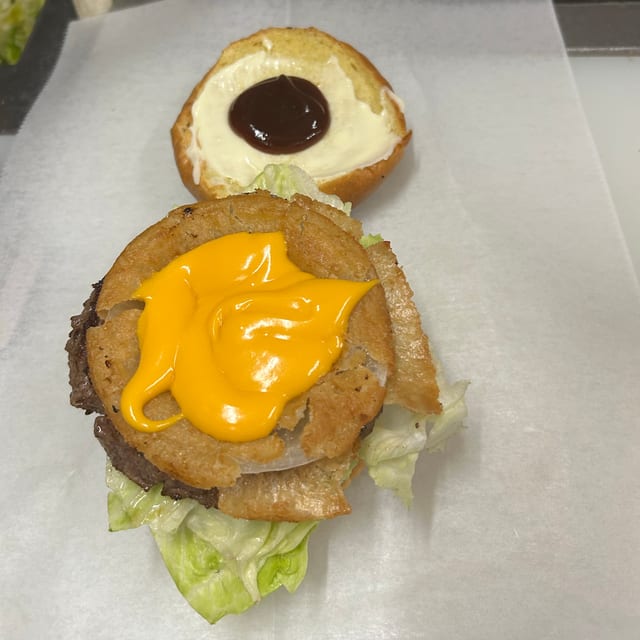Alamo Burger.