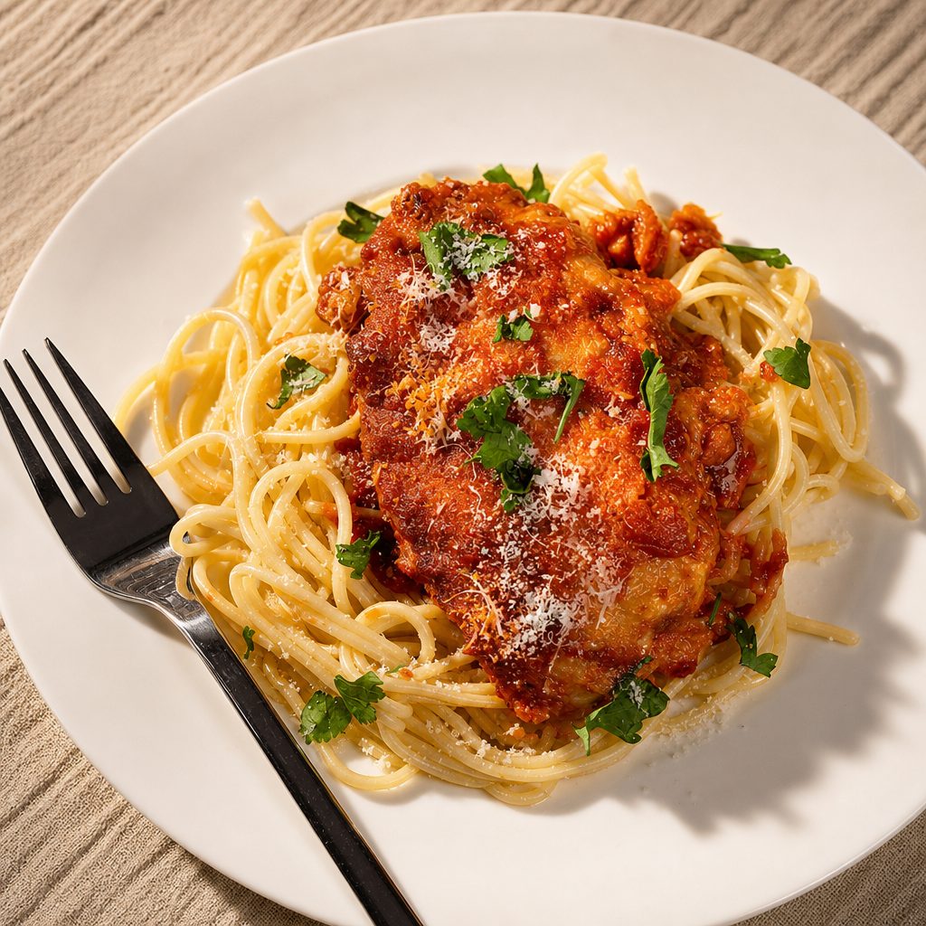 Chicken Parm Pasta.