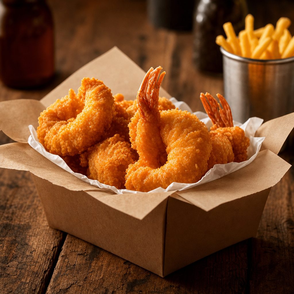 Shrimp in a Basket.