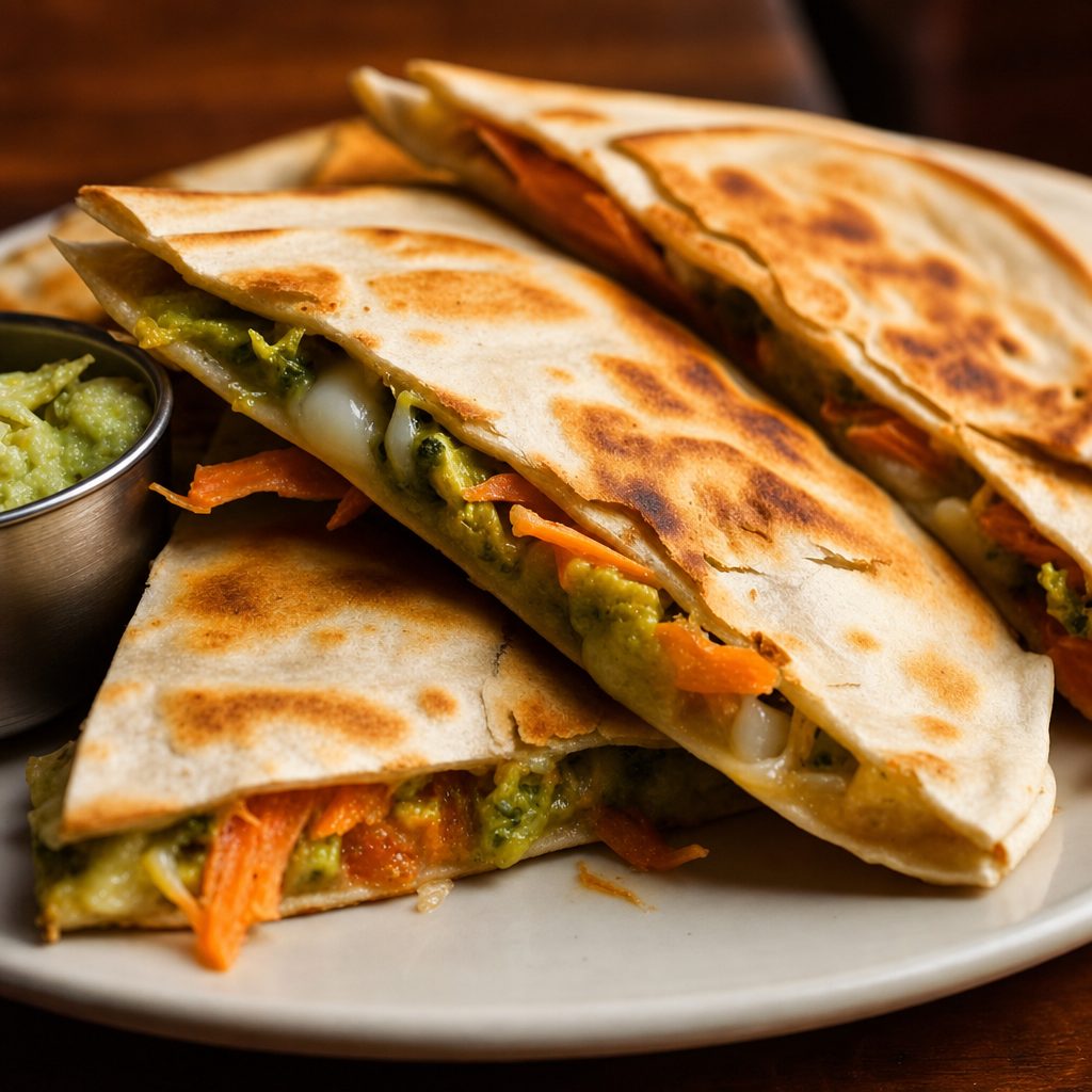 Veggie Quesadilla.