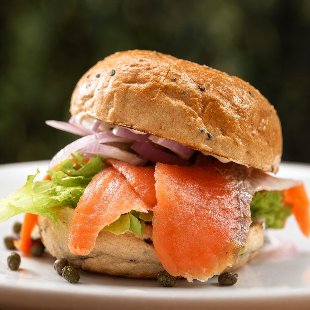 Salmon Burger.