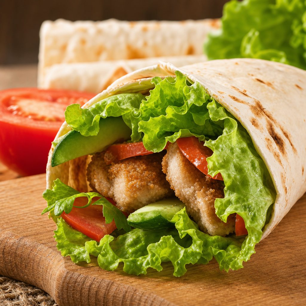 Grilled Chicken Caesar Wrap.