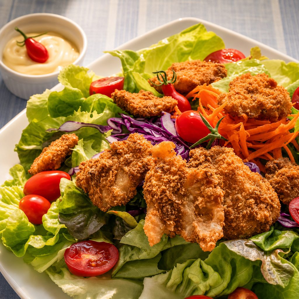Crispy Buffalo Salad.