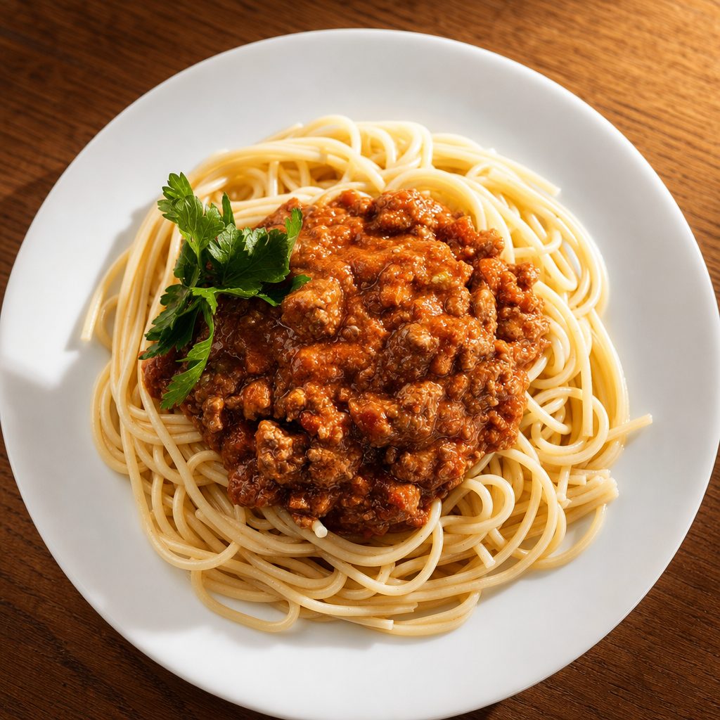 Pasta Bolognese.
