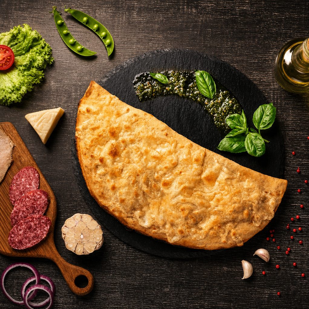 Plain Cheese Calzone.