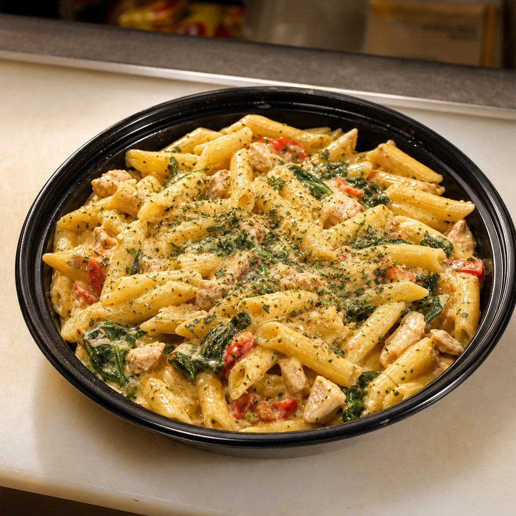 Queen Elizabeth Pasta with Shrimp.