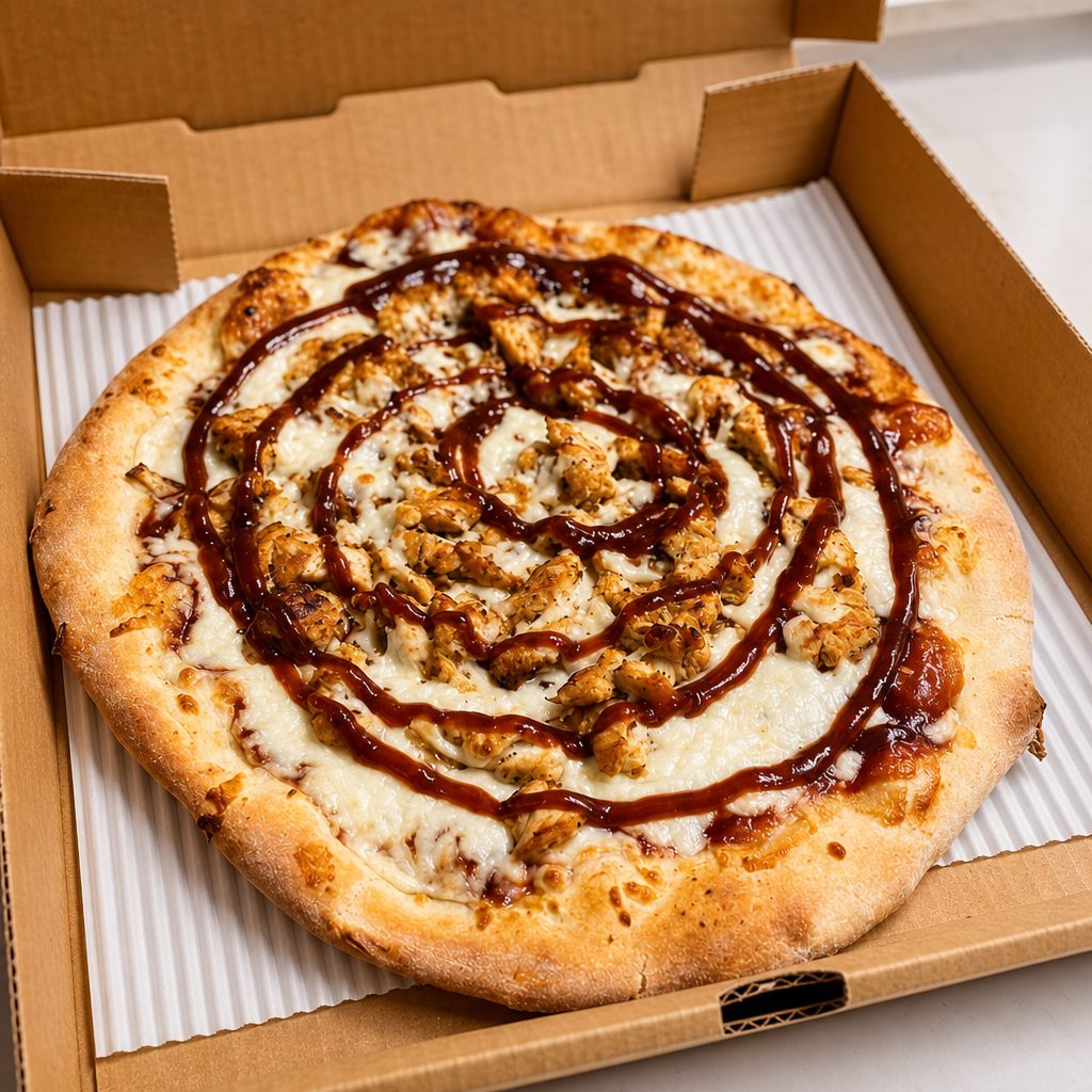BBQ Chicken Pizza.