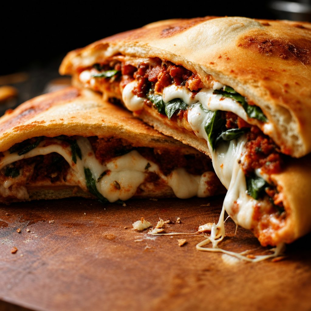 Ionian Veggie Calzone.