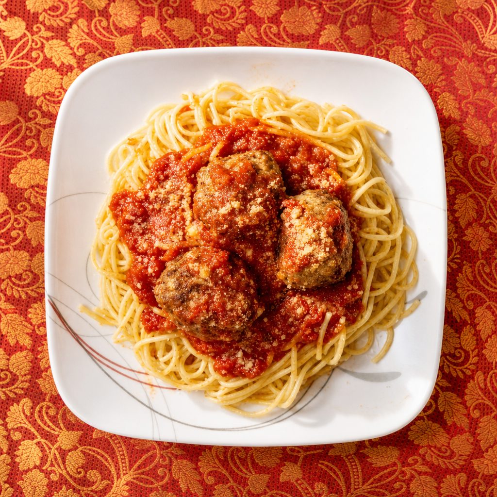 Pasta with Meatballs.