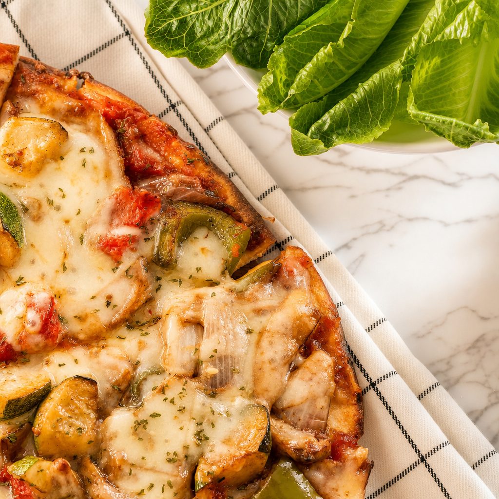 Lunch Combo: Small Pizza and a Side Salad.