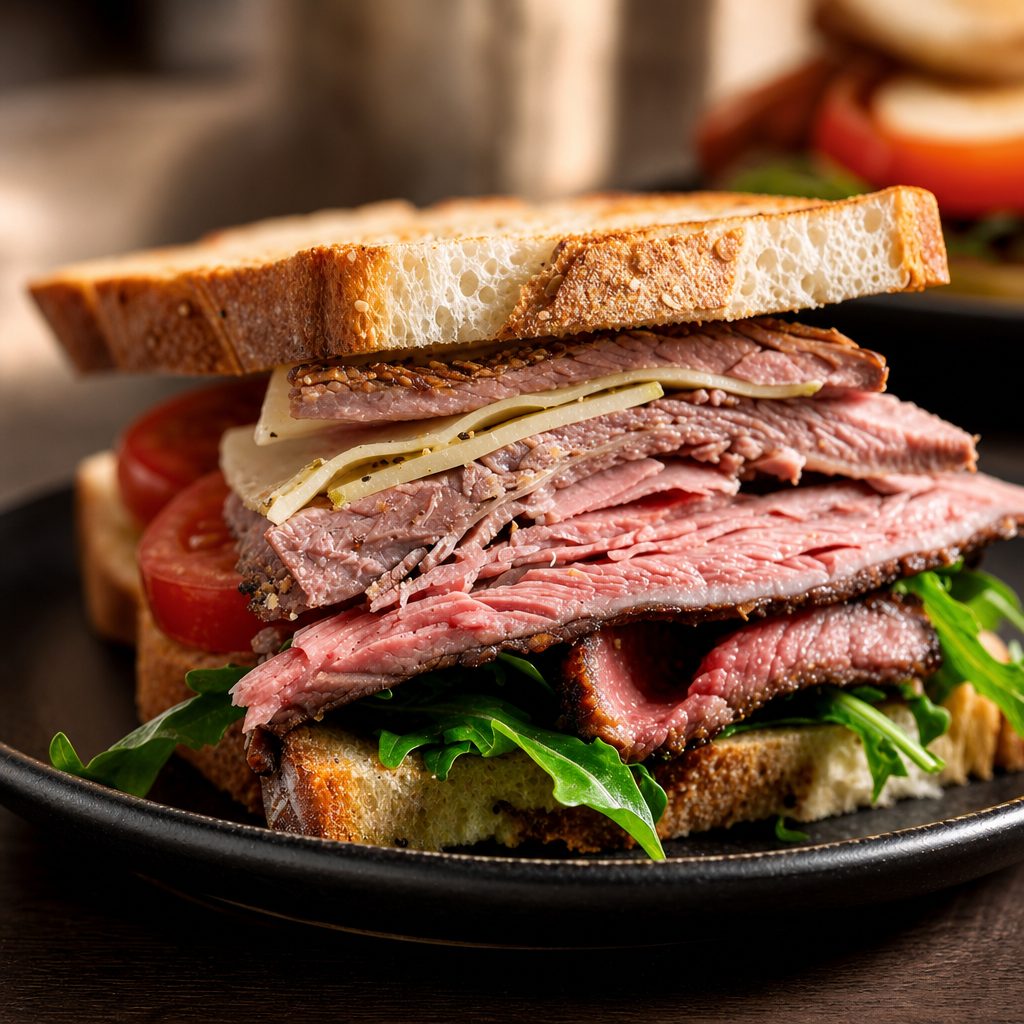 Corned Beef Special Sandwich.